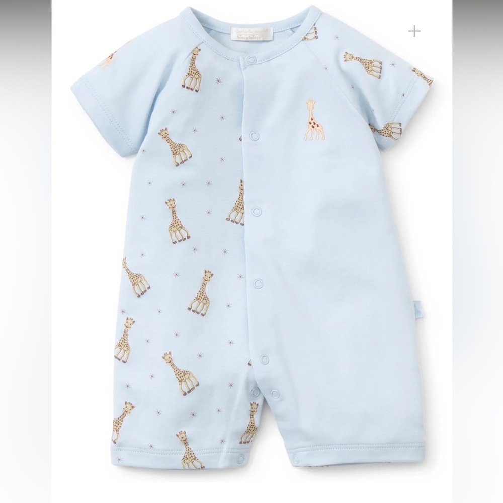 Sophie la girafe Blue Print Short Playsuit